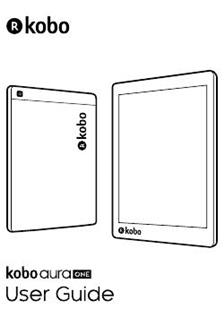Kobo Aura One manual. Smartphone Instructions.